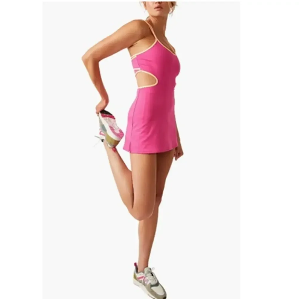 Free People Dress FP Movement One More Serve Tennis Dress Cutout Womens XL NWOT